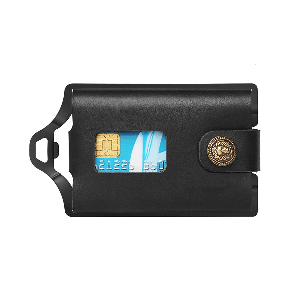 Front Pocket Genuine Leather Wallet Slim Card Holder Wallet Men Card Case Aluminum with Money Clip Paracord for Cards and Cash
Front Pocket Genuine Leather Wallet Slim Card Holder Wallet Men Card Case Aluminum with Money Clip Paracord for Cards and Cash