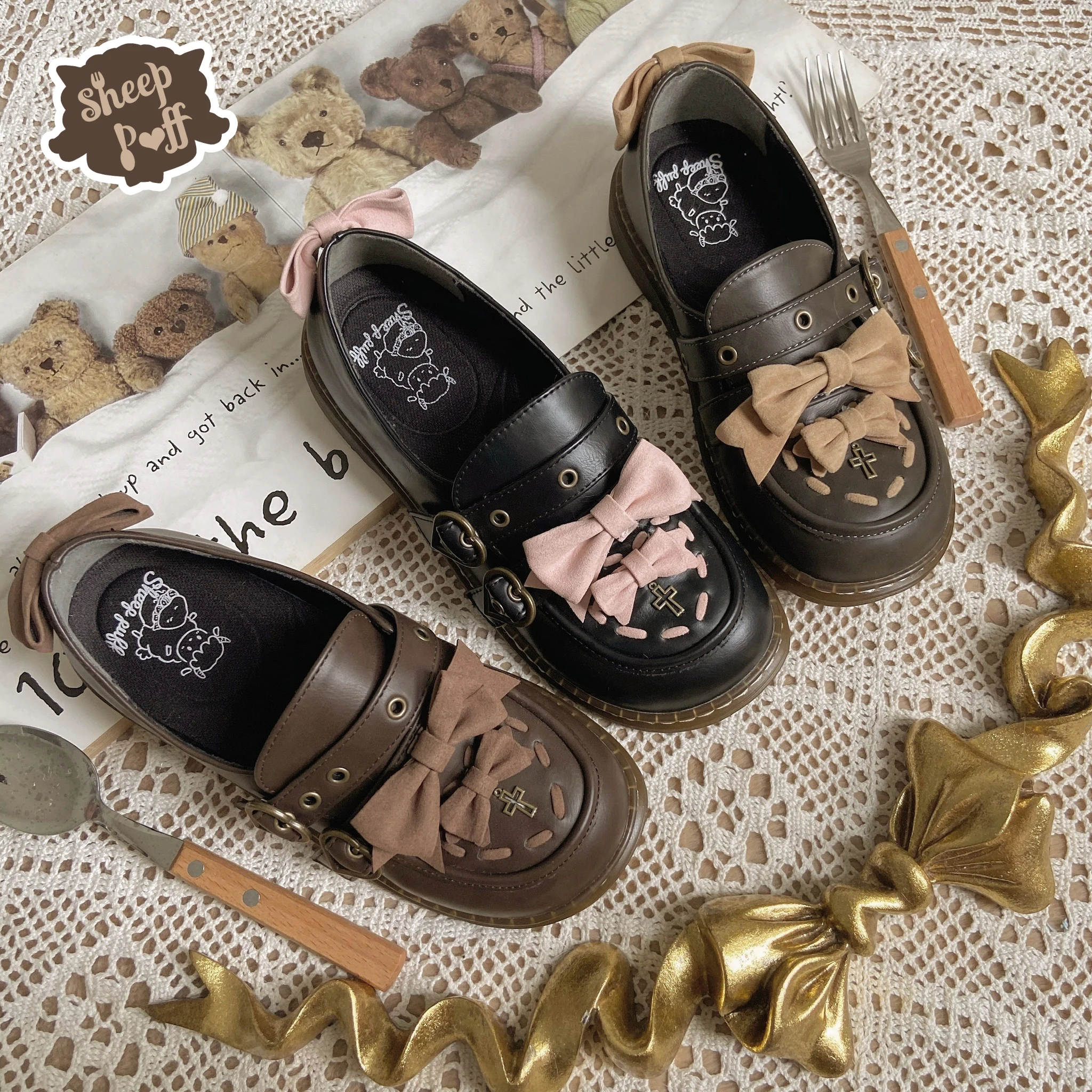 Lolita princess lace bowknot retro round head shallow mouth flat heel Japanese shoes kawaii shoes cosplay loli daily shoes
Lolita princess lace bowknot retro round head shallow mouth flat heel Japanese shoes kawaii shoes cosplay loli daily shoes