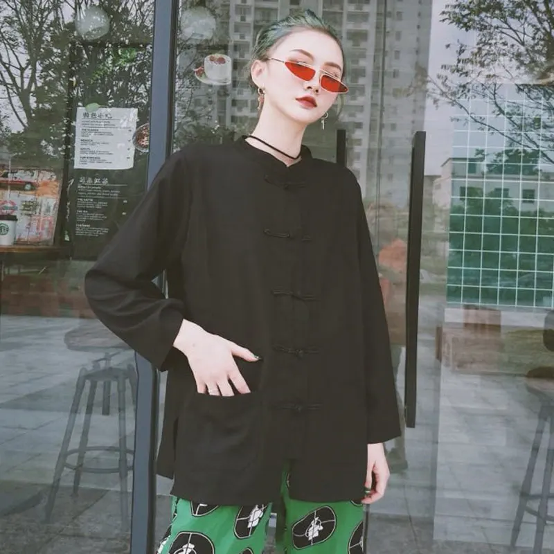 Spring/Autumn Oversize Women's Clothing Traditional Chinese Clothing Improved Tang Suit Hanfu Chinese Style Loose Long Sleeves
Spring/Autumn Oversize Women's Clothing Traditional Chinese Clothing Improved Tang Suit Hanfu Chinese Style Loose Long Sleeves