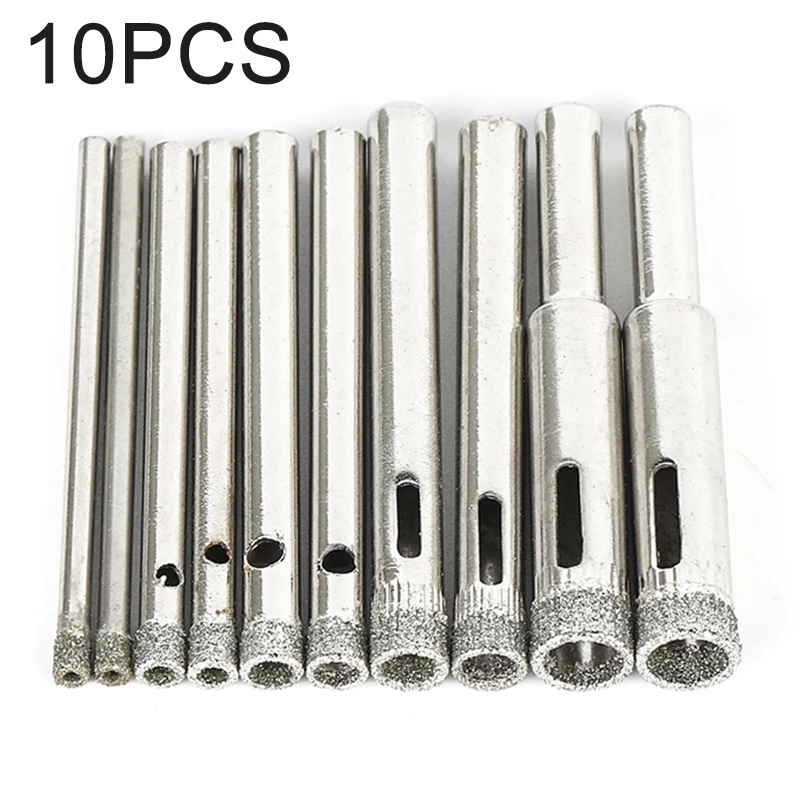 10PCS Diamond-Coated Core Saw Drills Set 2/4/5/6/8mm BoreholeFor Tiles Glass Ceramic Marble Granite Diamond Coatings Power Tools
10PCS Diamond-Coated Core Saw Drills Set 2/4/5/6/8mm BoreholeFor Tiles Glass Ceramic Marble Granite Diamond Coatings Power Tools