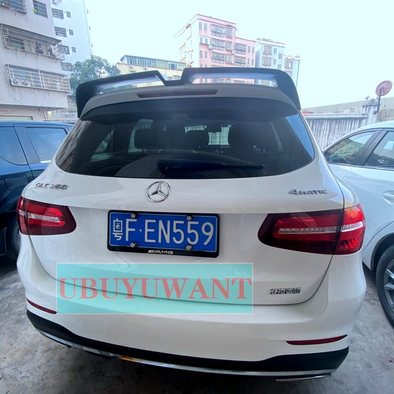 Фото UBUYUWANT для Benz GLC X253 внедорожник спойлер на задний багажник крыло W253 Glc 200 Glc300 из