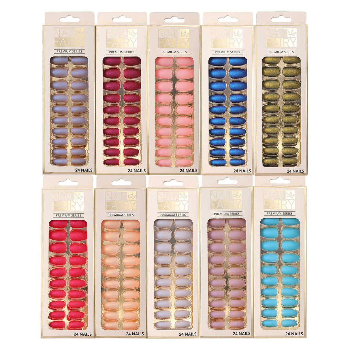 24pcs Wholesales Fake Nails For Women Solid Color Matte Aurora Nail Tips Fingernail DIY Nail Art False Nails with Glue 2020 Gift
24pcs Wholesales Fake Nails For Women Solid Color Matte Aurora Nail Tips Fingernail DIY Nail Art False Nails with Glue 2020 Gift
