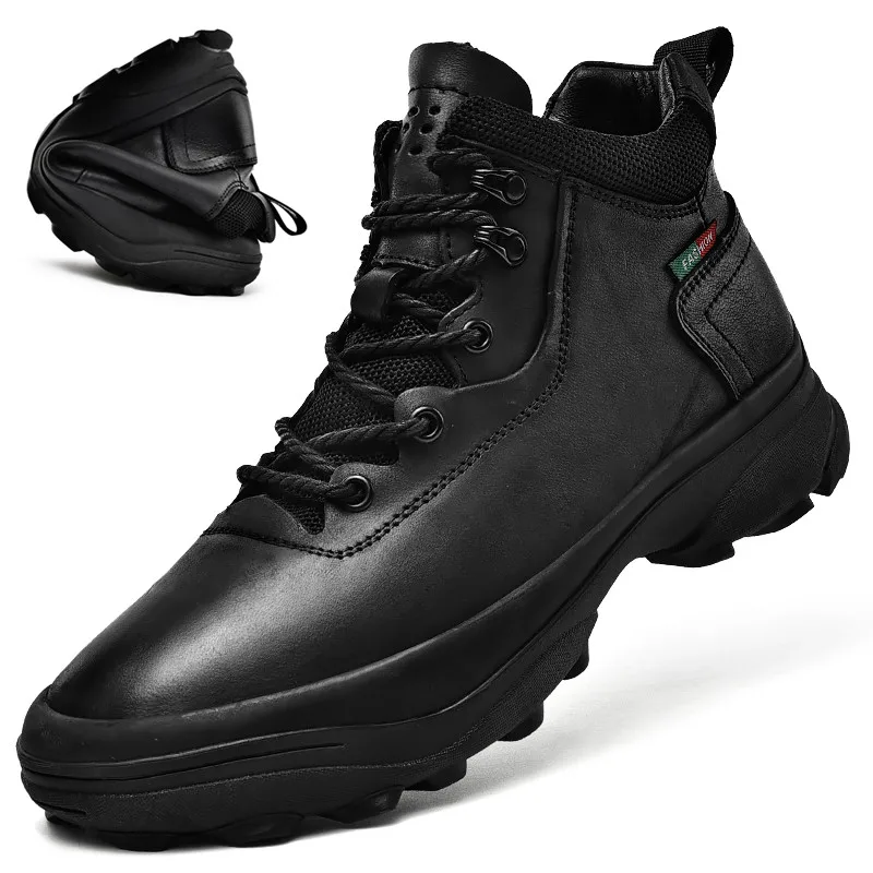 Mountain Boots Men Genuine Leather Retro Leisure Men's Shoes Breathable Outdoor Climbing Sneakers Mens Winter Casual Ankle Boots
Mountain Boots Men Genuine Leather Retro Leisure Men's Shoes Breathable Outdoor Climbing Sneakers Mens Winter Casual Ankle Boots
