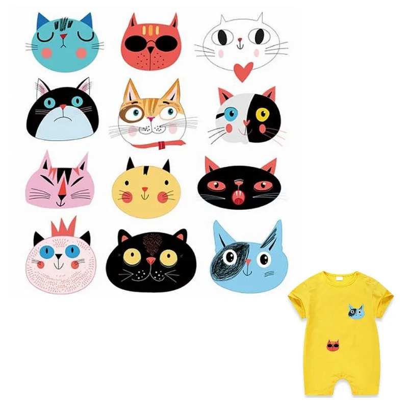 1 Set Cute Animal Cat Iron On Patches For DIY Heat Transfer Clothes T-Shirt Thermal Stickers Decoration Printing
1 Set Cute Animal Cat Iron On Patches For DIY Heat Transfer Clothes T-Shirt Thermal Stickers Decoration Printing