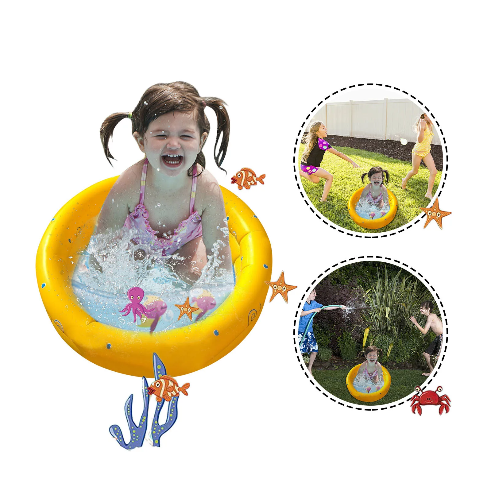 Inflatable 2021 Baby Swimming Pool PVC Double Layer Portable Outdoor Children Basin Bathtub Children Toys Water Game 60cm Mar 31
Inflatable 2021 Baby Swimming Pool PVC Double Layer Portable Outdoor Children Basin Bathtub Children Toys Water Game 60cm Mar 31