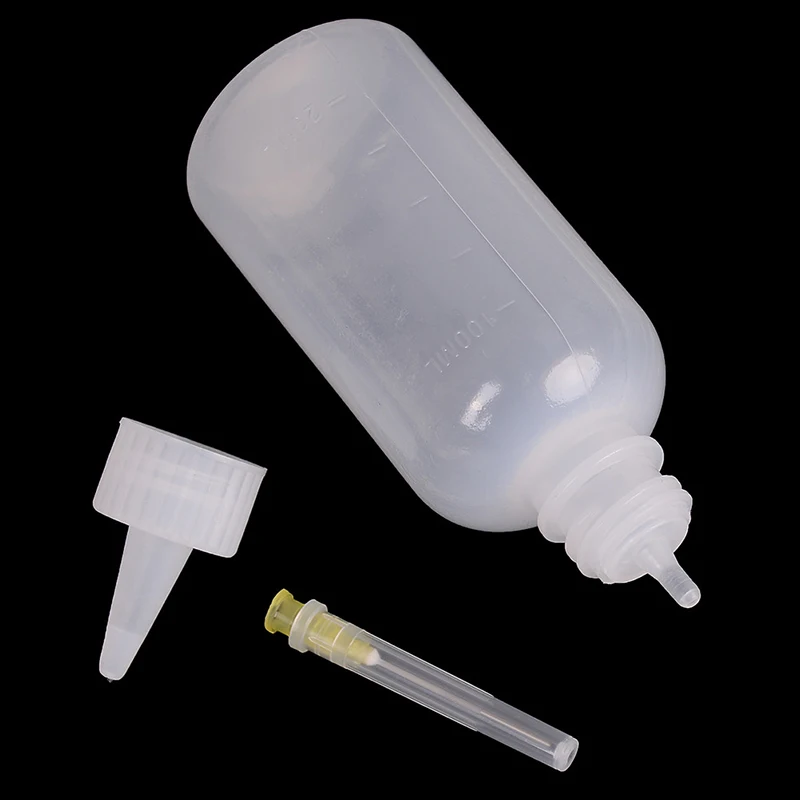 1PCS 100ml Needle Tip Soldering Liquid Flux Oil Dispenser Plastic Empty Bottle Dispensing Bottle
1PCS 100ml Needle Tip Soldering Liquid Flux Oil Dispenser Plastic Empty Bottle Dispensing Bottle
