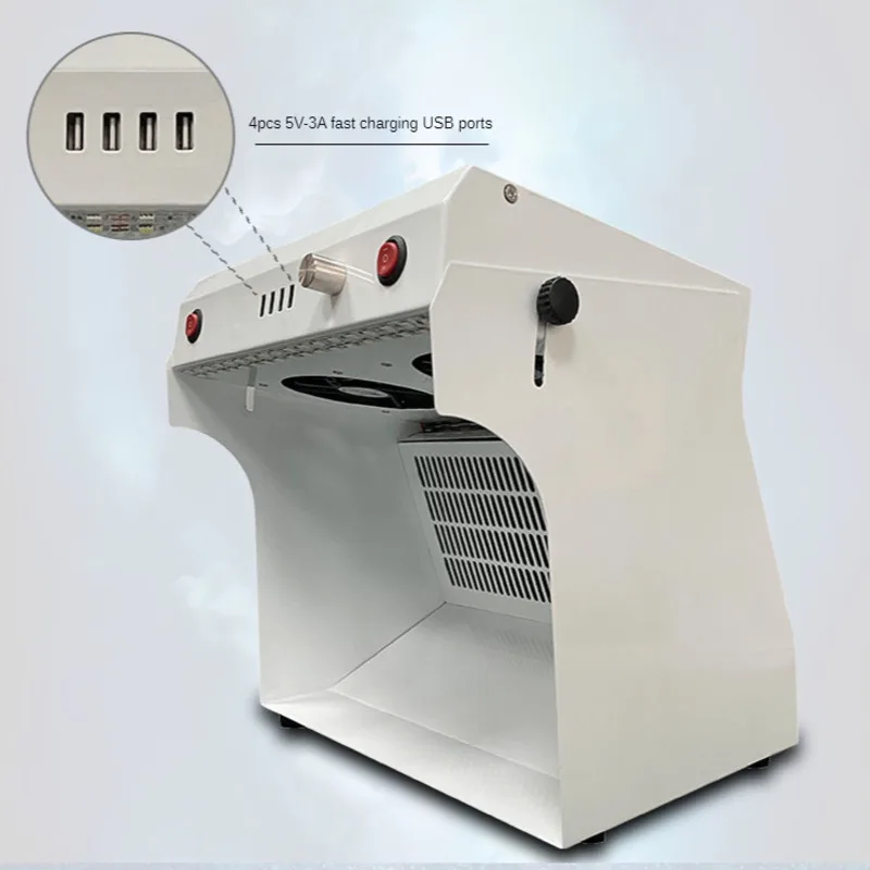 2021 New Clean Room for Desk Dust Free with 4 USB 5V-3A Ports LCD Refurbish Mobile Phone Repair Equipment Working Station Bench
2021 New Clean Room for Desk Dust Free with 4 USB 5V-3A Ports LCD Refurbish Mobile Phone Repair Equipment Working Station Bench