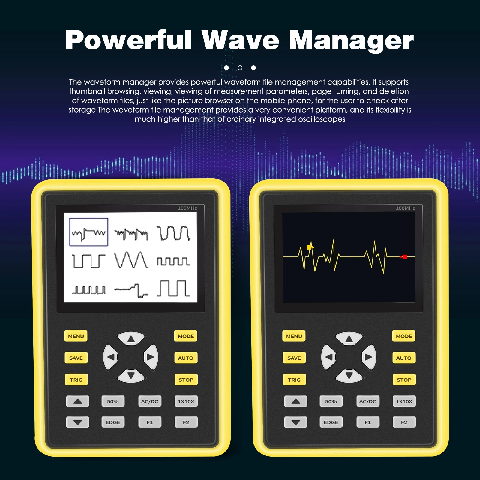2.4 Inch 5012H Handheld Oscilloscope Portable IPS Digital Micro Oscilloscope 100MHz 500MSa/S Sampling Rate Analog Bandwidth New
2.4 Inch 5012H Handheld Oscilloscope Portable IPS Digital Micro Oscilloscope 100MHz 500MSa/S Sampling Rate Analog Bandwidth New