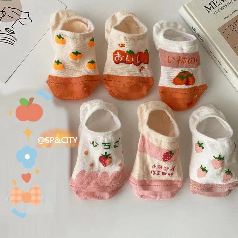 SP & CITY/3 пары милых коротких носков с японскими фруктами и клубникой женские хлопковые незаметные носки с героями мультфильмов тонкие летние...
SP & CITY/3 пары милых коротких носков с японскими фруктами и клубникой женские хлопковые незаметные носки с героями мультфильмов тонкие летние...