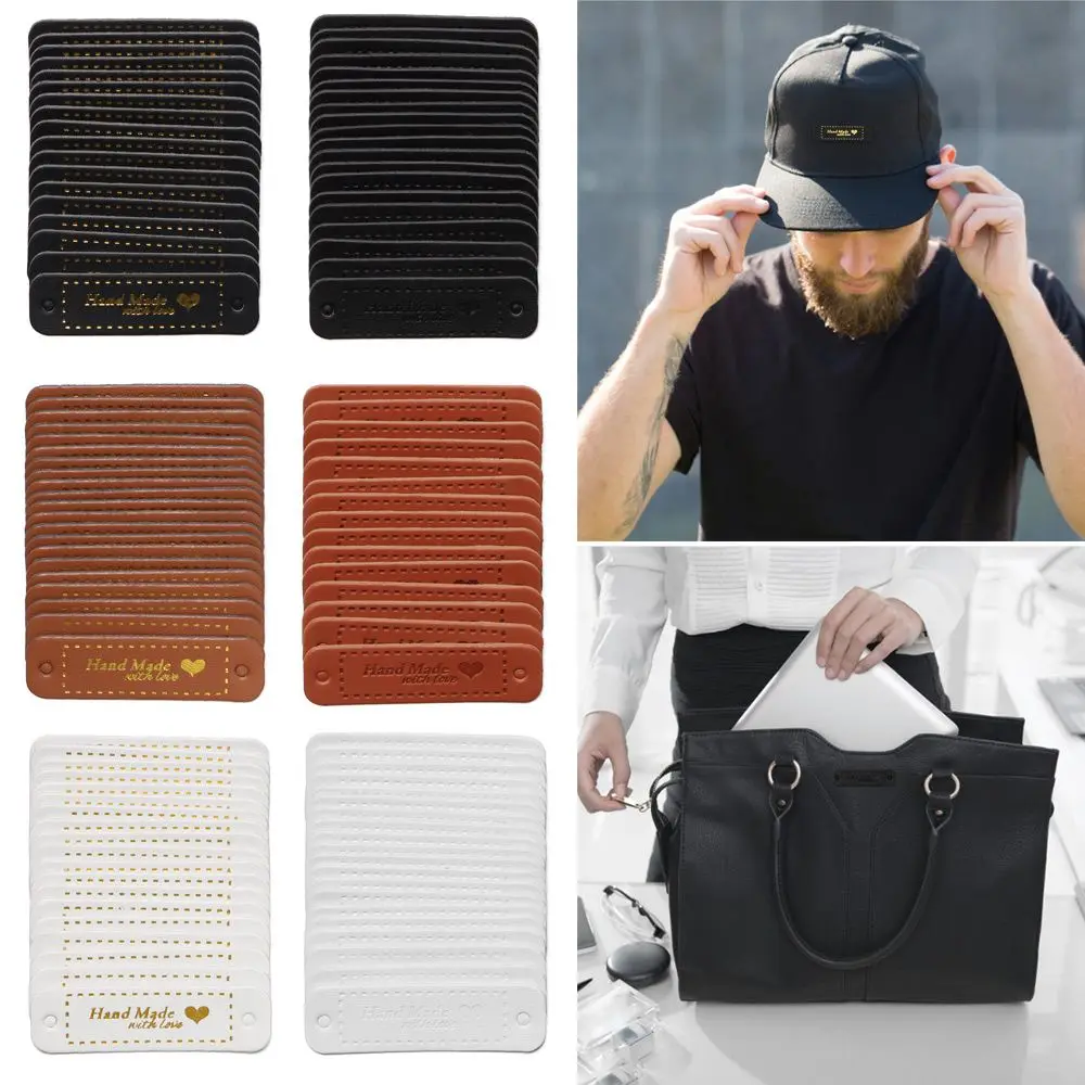 20PCS Craft Hat Bag Decoration Clothing Decor Hand Made With Love Bronzing Tags Leather Handmade Labels Garment Label
20PCS Craft Hat Bag Decoration Clothing Decor Hand Made With Love Bronzing Tags Leather Handmade Labels Garment Label
