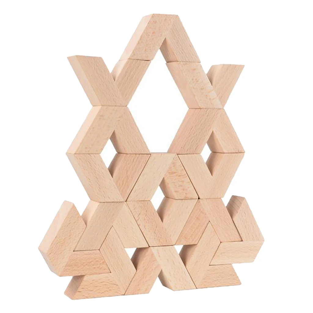 16pcs Montessori Natural Wooden 3D Building Blocks Learning Game Stacking Blocks Toy
16pcs Montessori Natural Wooden 3D Building Blocks Learning Game Stacking Blocks Toy