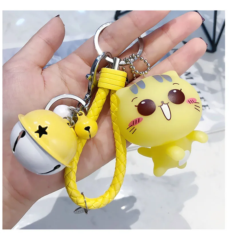 Cute Cartoon Kitten Doll Key Chain Ornament Men and Women Bag Car Keychain Key Ring Pendant Gift
Cute Cartoon Kitten Doll Key Chain Ornament Men and Women Bag Car Keychain Key Ring Pendant Gift