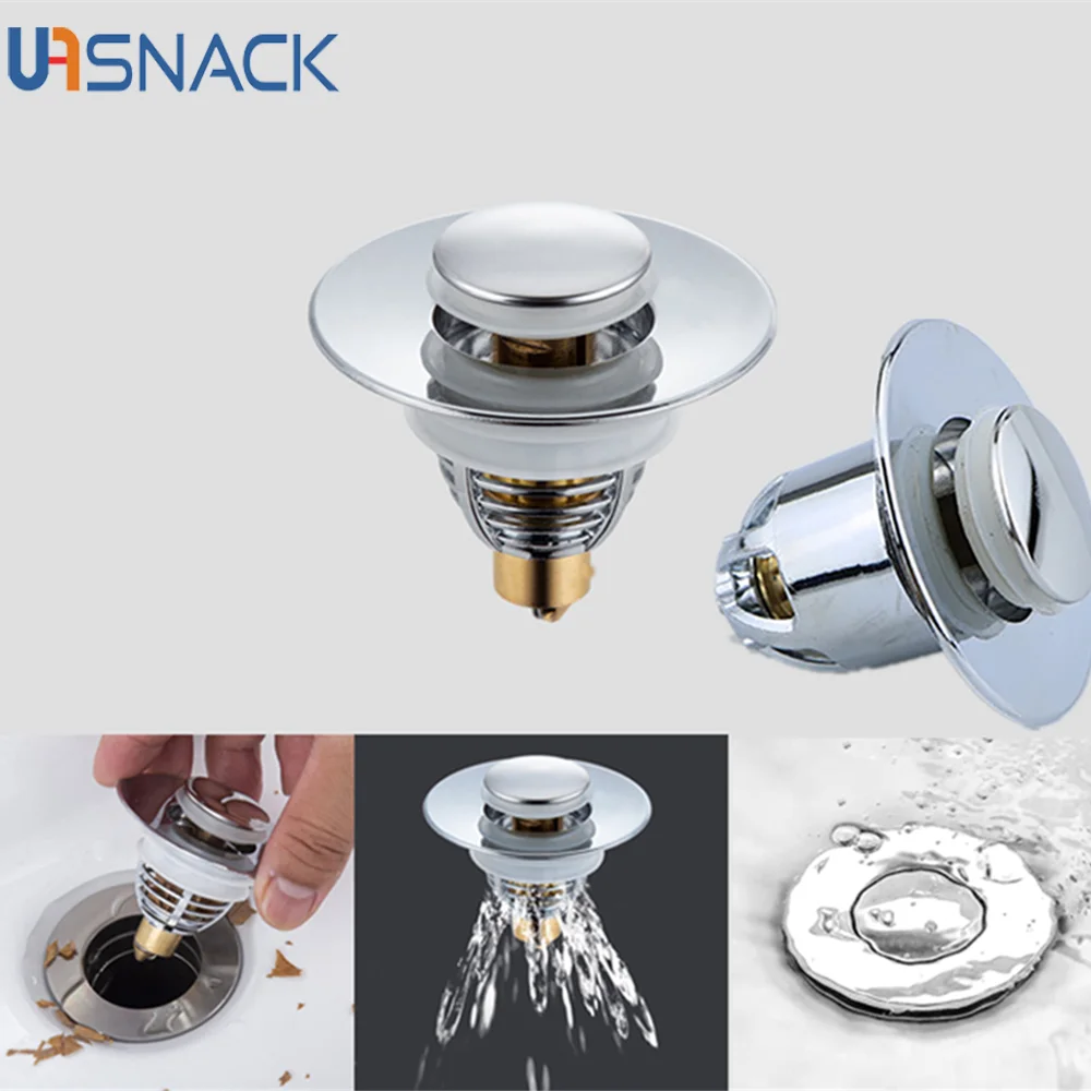 Universal Stainless Steel Pop-Up Bounce Core Basin Drain Filter Hair Catcher Shower Sink Strainer Bath Stopper Bathroom Tool
Universal Stainless Steel Pop-Up Bounce Core Basin Drain Filter Hair Catcher Shower Sink Strainer Bath Stopper Bathroom Tool