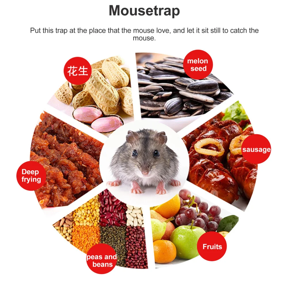 1pc Trap Household Reusable Rat Catcher Rodent Mousetrap Tool 
1pc Trap Household Reusable Rat Catcher Rodent Mousetrap Tool