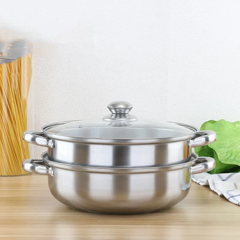Stainless Steel Soup Pot Steamer Thickening Household Soup Pot Gas Cooker Universal Kitchen Pots Ollas De Cocina Hot Pot 
Stainless Steel Soup Pot Steamer Thickening Household Soup Pot Gas Cooker Universal Kitchen Pots Ollas De Cocina Hot Pot