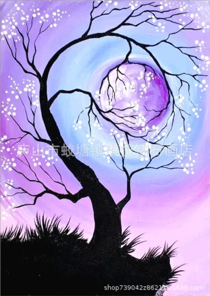 New 5D painting four seasons tree round diamond scenery full of embroidery
New 5D painting four seasons tree round diamond scenery full of embroidery