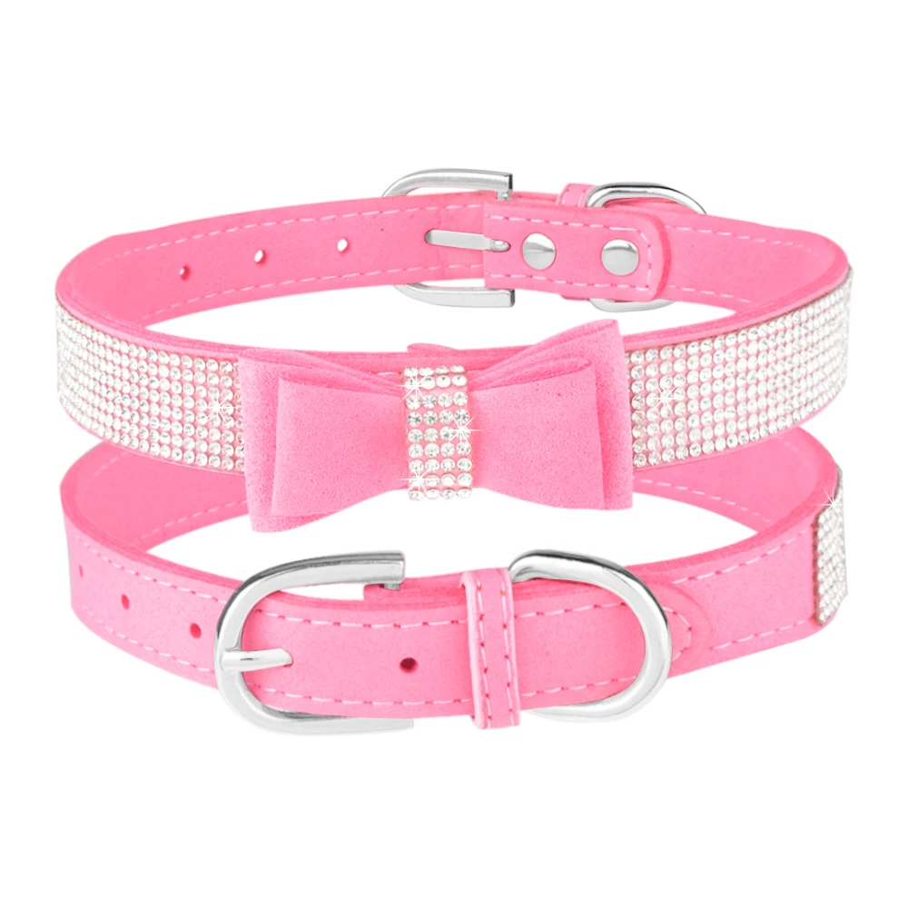 Lovely Diamond Rhinestone Crystal Collar Bowknot Collar Puppy Baby Dog Collar Adjustable Small Medium Dogs mascotas Chihuahua
Lovely Diamond Rhinestone Crystal Collar Bowknot Collar Puppy Baby Dog Collar Adjustable Small Medium Dogs mascotas Chihuahua
