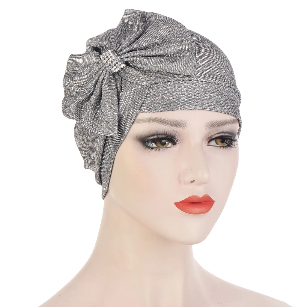 2021 Fashion Turban Hat for Ladies Glitter Bow-tie Female Head Wraps Muslim Headscarf Bonnet Islamic Headwear Turbante Mujer 
2021 Fashion Turban Hat for Ladies Glitter Bow-tie Female Head Wraps Muslim Headscarf Bonnet Islamic Headwear Turbante Mujer