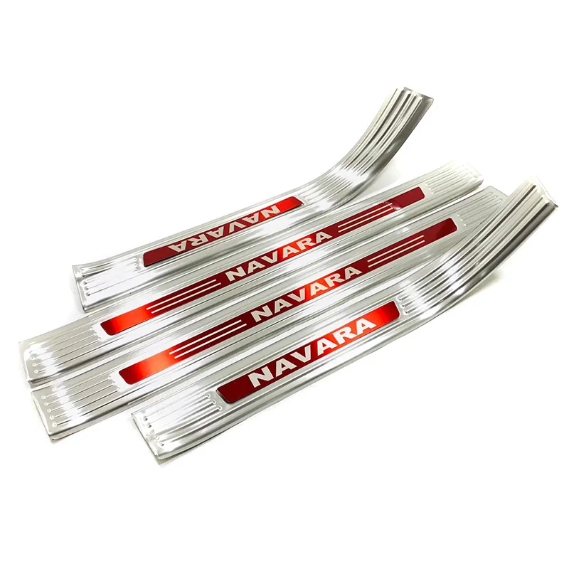 For Nissan Navara 2019 2020 Stainless Interior Door Sill Scuff Plate Kick Guard Pedal Threshold Bar Protector Car Accessories
For Nissan Navara 2019 2020 Stainless Interior Door Sill Scuff Plate Kick Guard Pedal Threshold Bar Protector Car Accessories