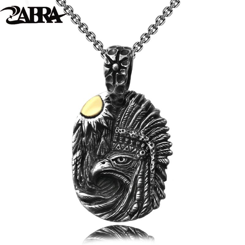 ZABRA 925 Sterling Silver Vintage Indian Copper Sun Eagle Solid Pendant Necklace Punk Rock Pendants Biker Men Big Black Jewelry
ZABRA 925 Sterling Silver Vintage Indian Copper Sun Eagle Solid Pendant Necklace Punk Rock Pendants Biker Men Big Black Jewelry