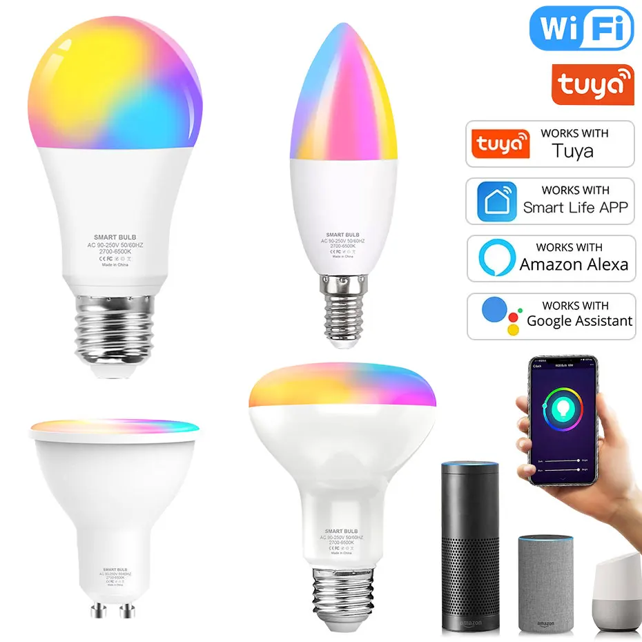 Светодиодные лампы Tuya Smart Life для дома, LED светильник ильник E27, E14, GU10, с регулируемой яркостью, 8 Вт, 12 Вт, 15 Вт, с управлением через приложение, ...
Светодиодные лампы Tuya Smart Life для дома, LED светильник ильник E27, E14, GU10, с регулируемой яркостью, 8 Вт, 12 Вт, 15 Вт, с управлением через приложение, ...