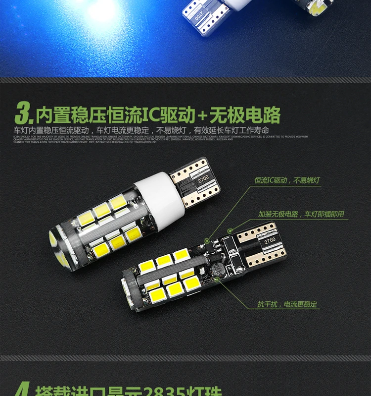 FOR Honda FIT The width light LED front light bulb T10 FIT headlight modification
FOR Honda FIT The width light LED front light bulb T10 FIT headlight modification