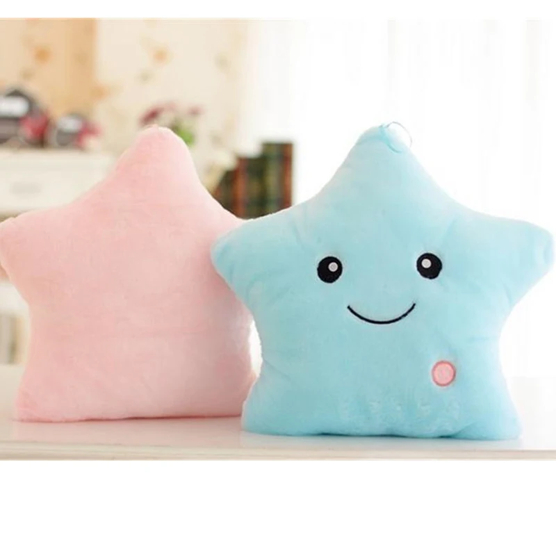 34CM Creative Toy Luminous Pillow Soft Stuffed Plush Glowing Colorful Stars Cushion Led Light Toys Gift For Kids Children Girls 
34CM Creative Toy Luminous Pillow Soft Stuffed Plush Glowing Colorful Stars Cushion Led Light Toys Gift For Kids Children Girls