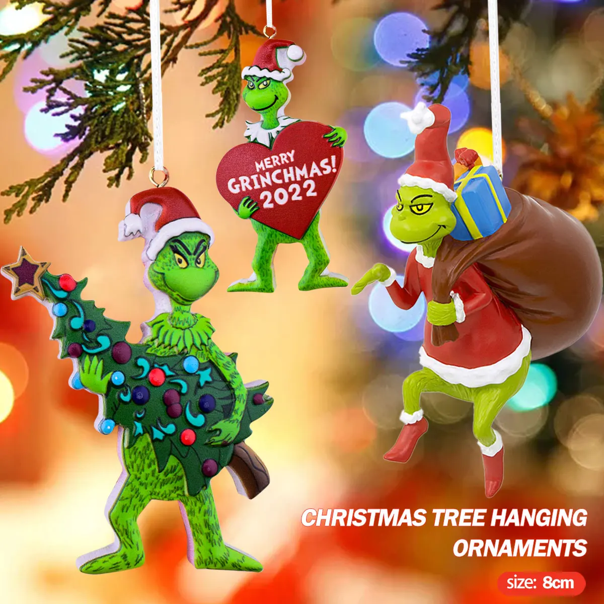 Grinch Christmas Hanging Ornaments Christmas Tree Pendant Decoration Wall Stair Door Backpack Decor Creative Realistic Turtle
Grinch Christmas Hanging Ornaments Christmas Tree Pendant Decoration Wall Stair Door Backpack Decor Creative Realistic Turtle