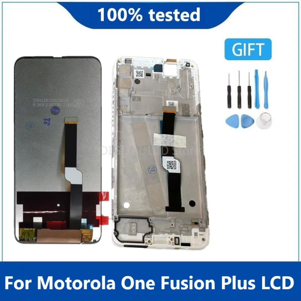 Оригинальный 6,5 "Новый ЖК-дисплей для Motorola One Fusion +, сенсорный дигитайзер в сборе для Moto One Fusion Plus, ЖК-дисплей с рамкой
Оригинальный 6,5 "Новый ЖК-дисплей для Motorola One Fusion +, сенсорный дигитайзер в сборе для Moto One Fusion Plus, ЖК-дисплей с рамкой