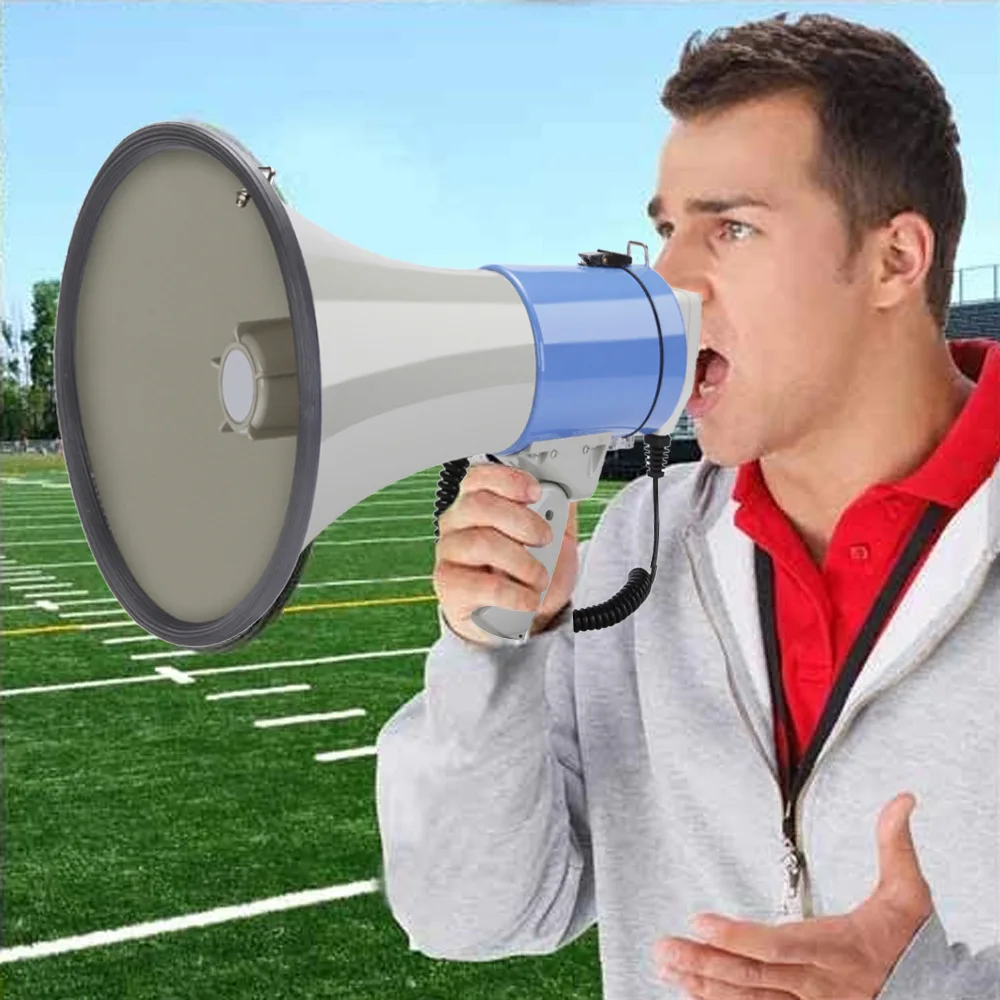 

RYWEROutdoor Handheld Megaphone Speaker Booth High Power Recordable Loudspeaker Tweeter Horn Tour Guide Speakers Loud Volume