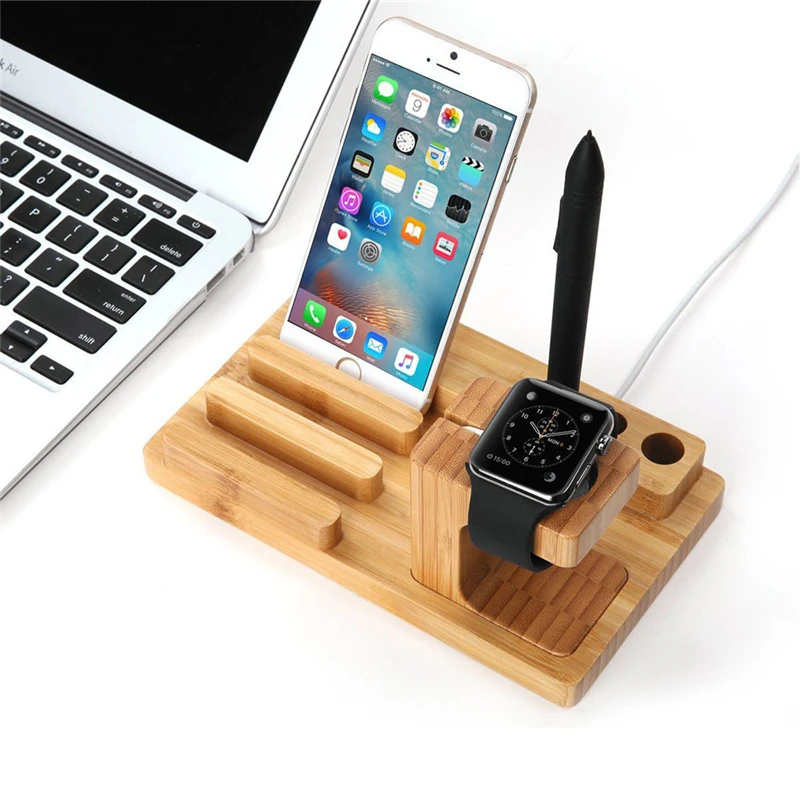 3 in 1 4 USB Charging Dock Station Universal Wood Mobile Phone Mount Holder for Apple Watch iPhone XR XS Max X 8 7 6S Plus iPad
3 in 1 4 USB Charging Dock Station Universal Wood Mobile Phone Mount Holder for Apple Watch iPhone XR XS Max X 8 7 6S Plus iPad