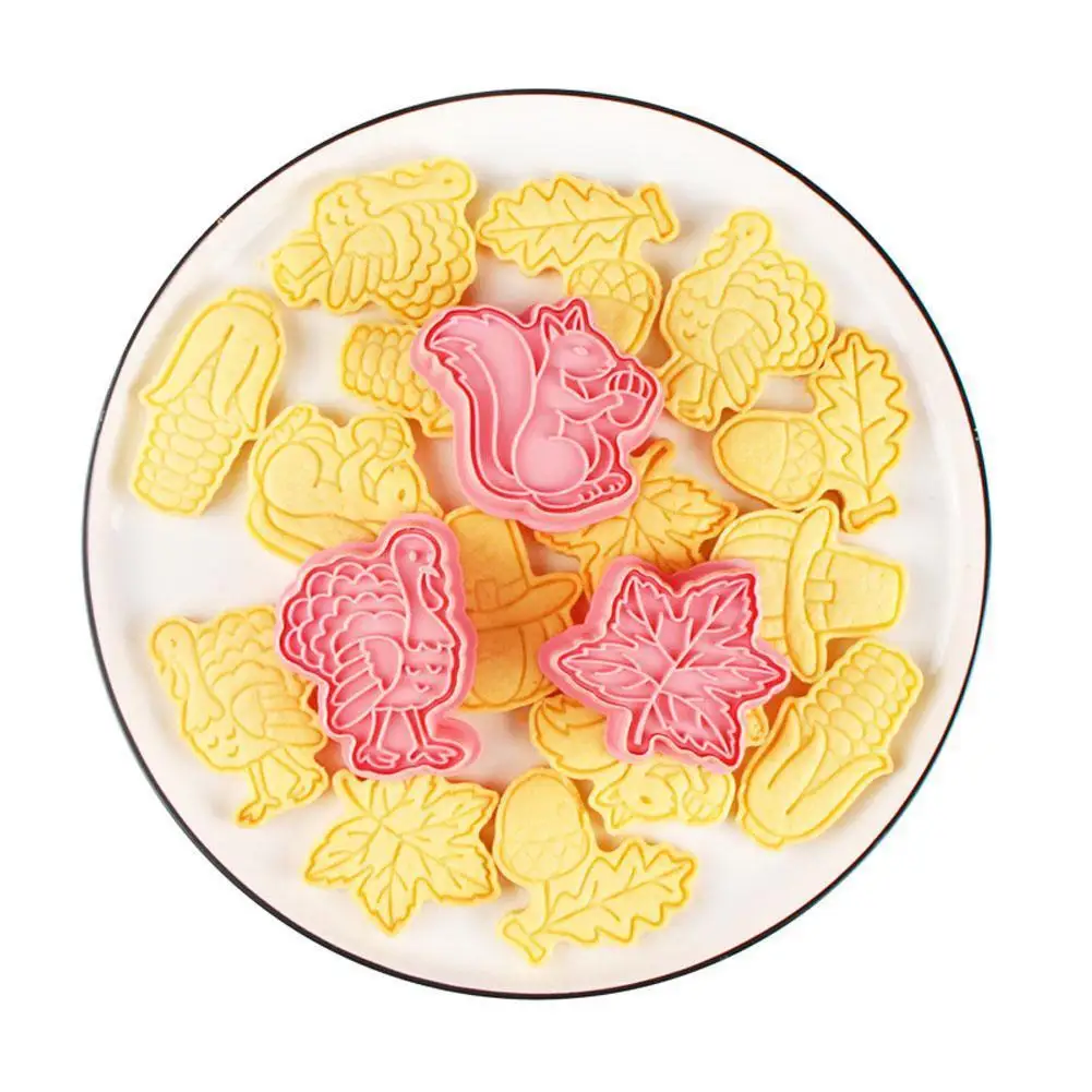 6pcs/Set Thanksgiving Biscuit Mould 3D Plastic Press Baking Leaf Mold Christmas Type Corn Household Cookie Maple Pinecone Y4M1
6pcs/Set Thanksgiving Biscuit Mould 3D Plastic Press Baking Leaf Mold Christmas Type Corn Household Cookie Maple Pinecone Y4M1