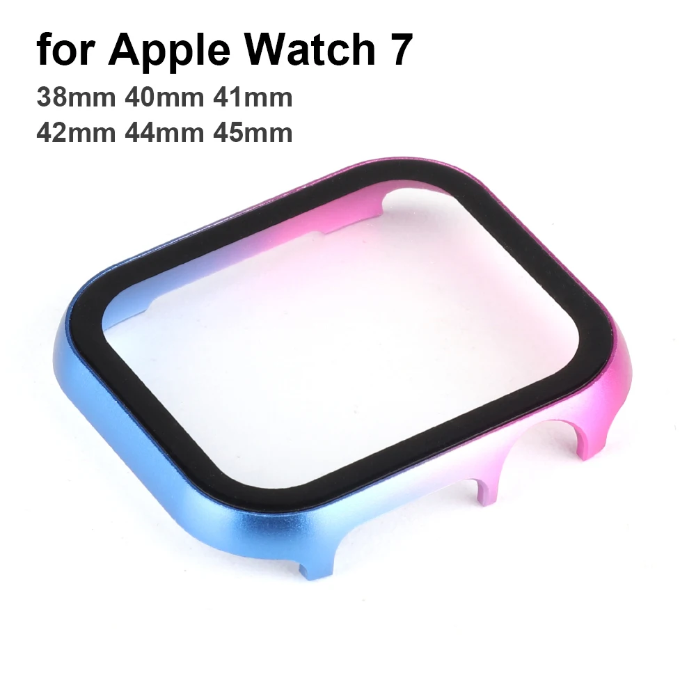 Защитный чехол для Apple Watch 41 мм 45 мм SE Series 7/6/5/4/3 38 мм 40 мм 42 мм 44 мм, Цветной алюминиевый чехол с полной защитой 
Защитный чехол для Apple Watch 41 мм 45 мм SE Series 7/6/5/4/3 38 мм 40 мм 42 мм 44 мм, Цветной алюминиевый чехол с полной защитой