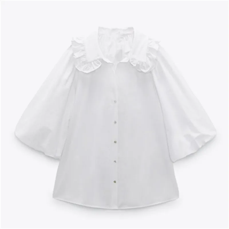 ZA women's shirt 2021 summer new women's fashion casual lapel top laminated decorative poplin shirt for women
ZA women's shirt 2021 summer new women's fashion casual lapel top laminated decorative poplin shirt for women