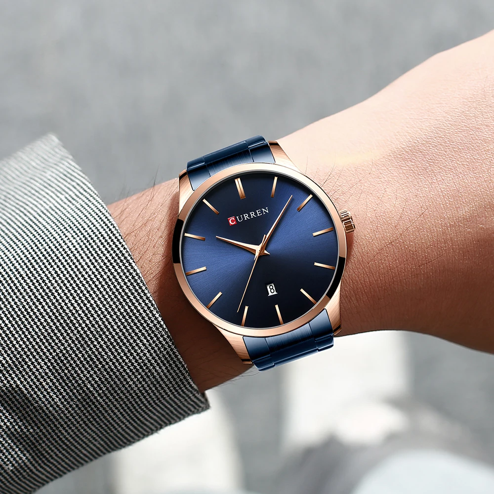 Gold Men's Watch Top Luxury Brand CURREN Simple Quartz Wristwatches for Men Clock Auto Date Watch with Stainless Steel Relojes
Gold Men's Watch Top Luxury Brand CURREN Simple Quartz Wristwatches for Men Clock Auto Date Watch with Stainless Steel Relojes