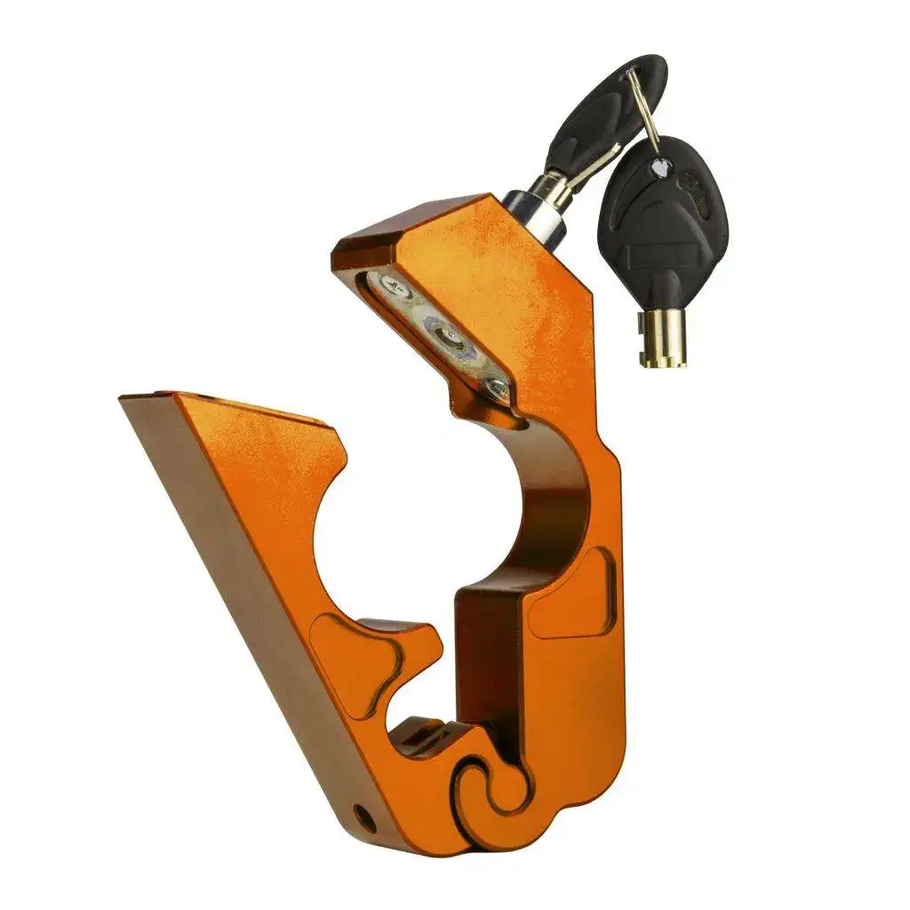 Orange CNC Aluminum Handle Grip Security Locks Handlebar Brake Lever Lock for Scooters ATV Motorcycles Dirt Street Bikes
Orange CNC Aluminum Handle Grip Security Locks Handlebar Brake Lever Lock for Scooters ATV Motorcycles Dirt Street Bikes