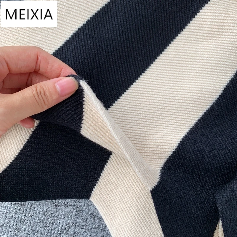 MEIXIA Women's Knit Skirt Striped Color Blocked Autumn High Waist elastic A-line Big Swing Skirts Japan Harajuku Female Falda
MEIXIA Women's Knit Skirt Striped Color Blocked Autumn High Waist elastic A-line Big Swing Skirts Japan Harajuku Female Falda