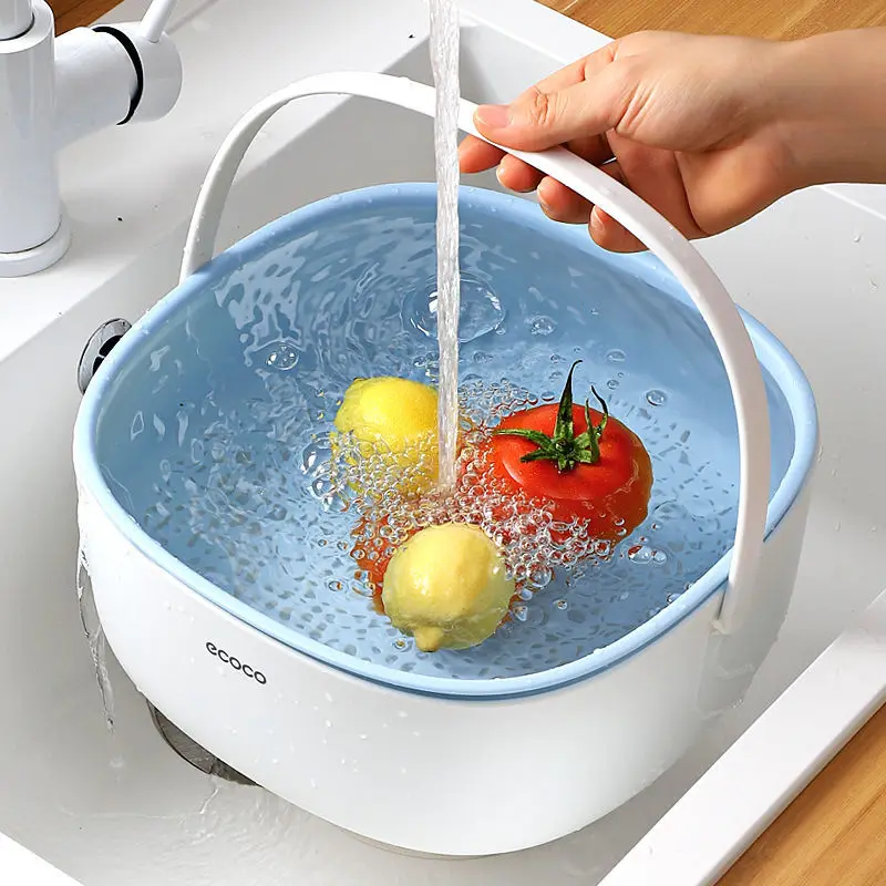 Kitchen Double Drain Basket Fruit Vegetable Washing Strainer Plastic Storage Basket Cleaning Colander Drainer for Vegetables
Kitchen Double Drain Basket Fruit Vegetable Washing Strainer Plastic Storage Basket Cleaning Colander Drainer for Vegetables