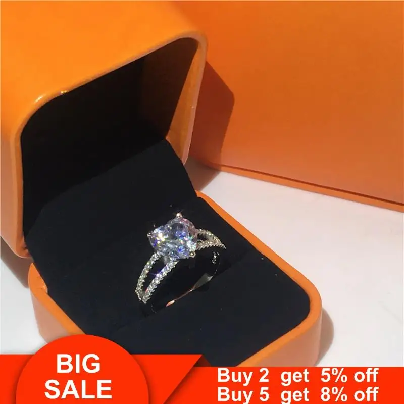 Luxury Lovers ring 925 Sterling silver Heart cut 3ct Cubic Zirconia Enagement Wedding Band Rings for women men Finger Jewelry
Luxury Lovers ring 925 Sterling silver Heart cut 3ct Cubic Zirconia Enagement Wedding Band Rings for women men Finger Jewelry