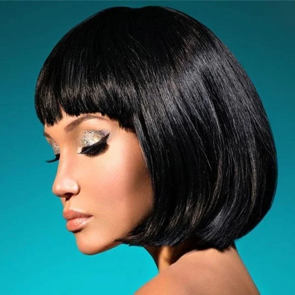 Short High Temperature Silk Lace Wigs Straight Hair Wig Pre Plucked Hairline for Black Women
Short High Temperature Silk Lace Wigs Straight Hair Wig Pre Plucked Hairline for Black Women