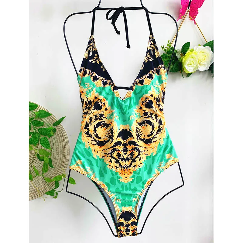 Vintage Print One Piece Bodysuit Swimwear 2020 Mujer New Push Up Swimming Suit for Women Back Bandage Swimsuit Beachwear
Vintage Print One Piece Bodysuit Swimwear 2020 Mujer New Push Up Swimming Suit for Women Back Bandage Swimsuit Beachwear