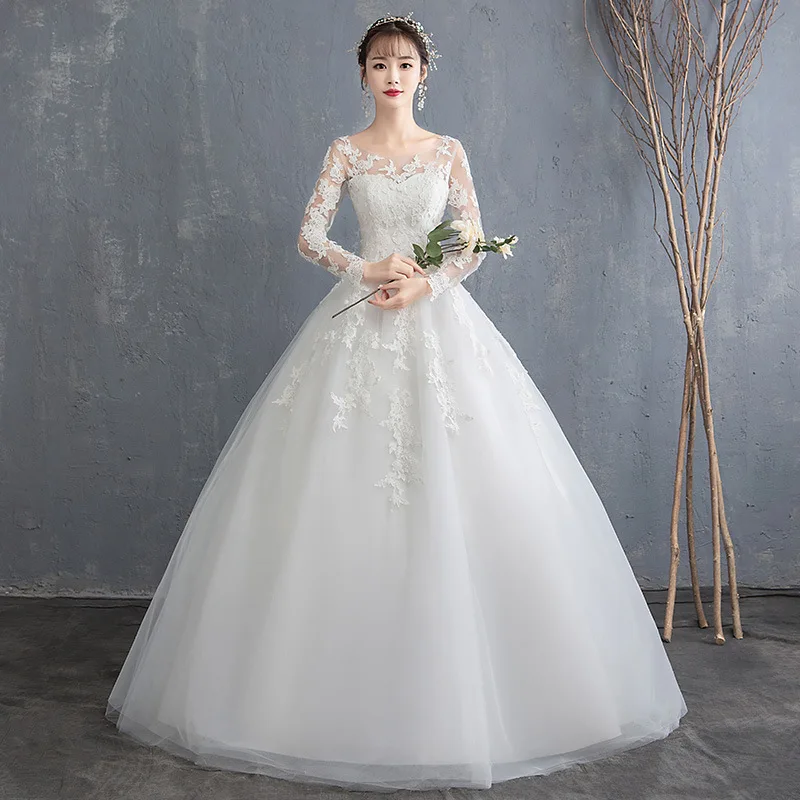 Fashionable new women's dress with long sleeves and simple white trailing princess pregnant women thin summer dress
Fashionable new women's dress with long sleeves and simple white trailing princess pregnant women thin summer dress