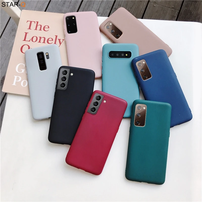 Candy Color Matte Silicone Phone Case For Samsung Galaxy S20 Fe S21 Ultra S8 S9 S10 Plus Lite E S10e galaxi Soft tpu Back Cover
Candy Color Matte Silicone Phone Case For Samsung Galaxy S20 Fe S21 Ultra S8 S9 S10 Plus Lite E S10e galaxi Soft tpu Back Cover