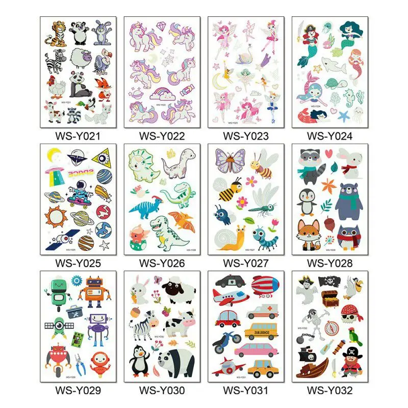 Childrens Temporary Tattoos Kids Luminous Tattoo Sticker Waterproof Cute Cartoon DinosaurGlow Stickers Novelty Toys
Childrens Temporary Tattoos Kids Luminous Tattoo Sticker Waterproof Cute Cartoon DinosaurGlow Stickers Novelty Toys