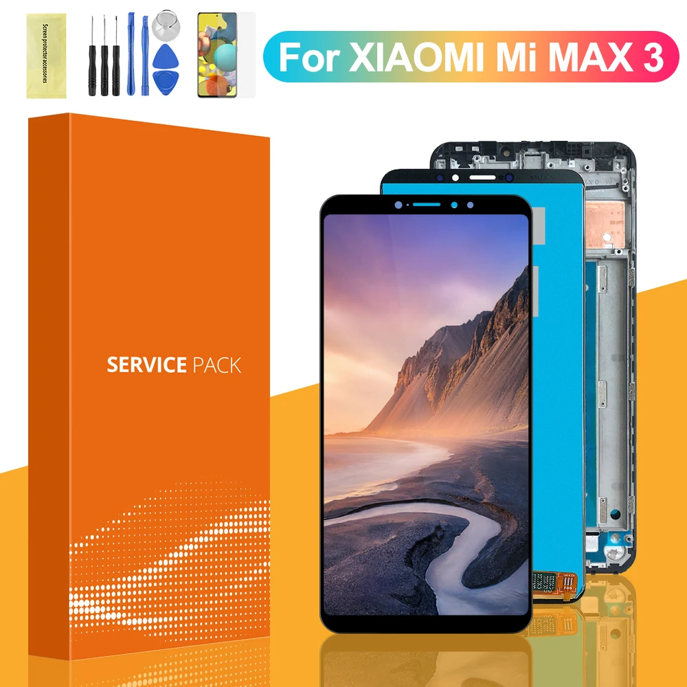 ЖК дисплей 6 9 ''для XIAOMI Mi MAX 3 с сенсорным экраном и дигитайзером в сборе сменный