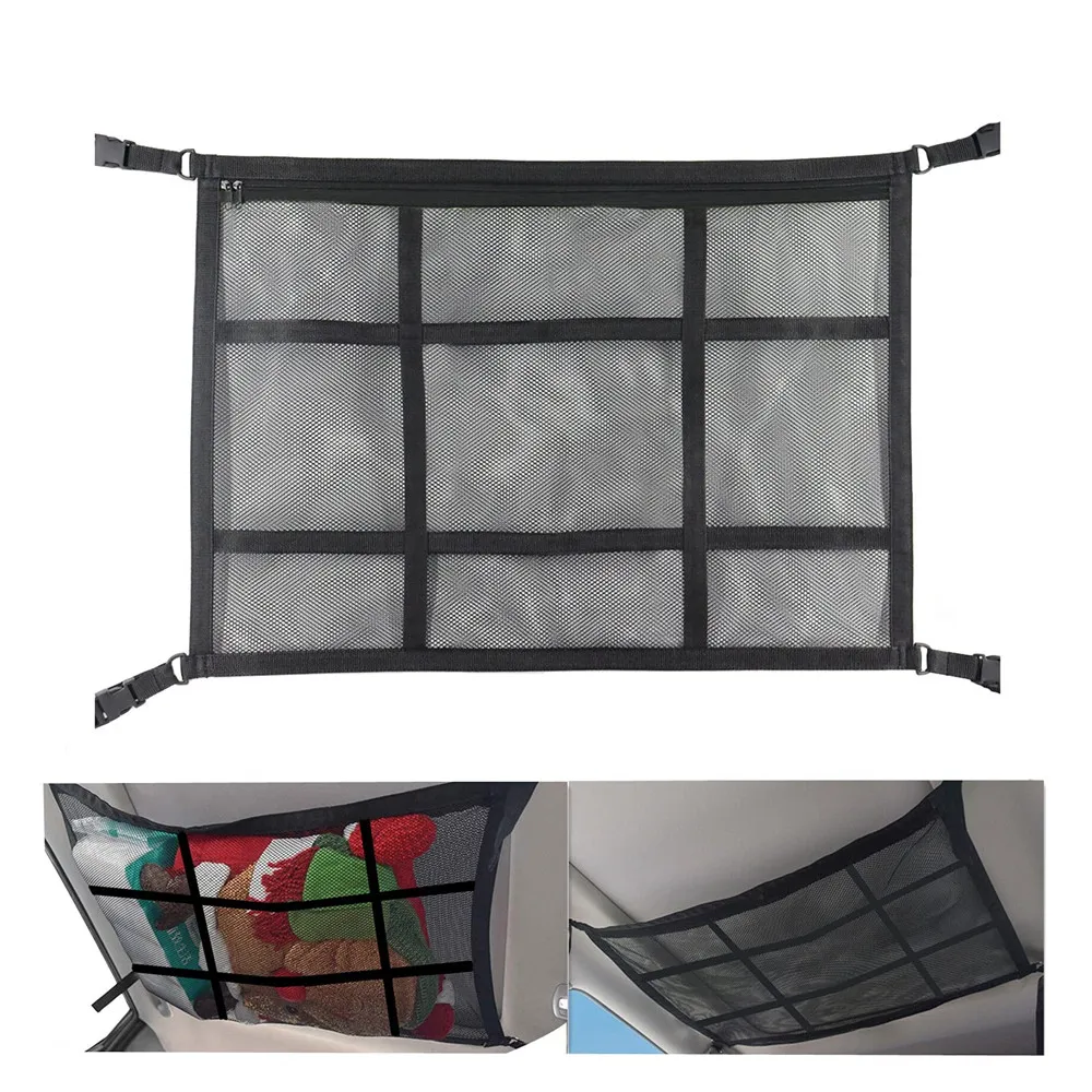 Portable Car Ceiling Cargo Net Pocket Camping Roof Storage Bag Double-Layer Mesh Car Roof Storage Organizer
Portable Car Ceiling Cargo Net Pocket Camping Roof Storage Bag Double-Layer Mesh Car Roof Storage Organizer