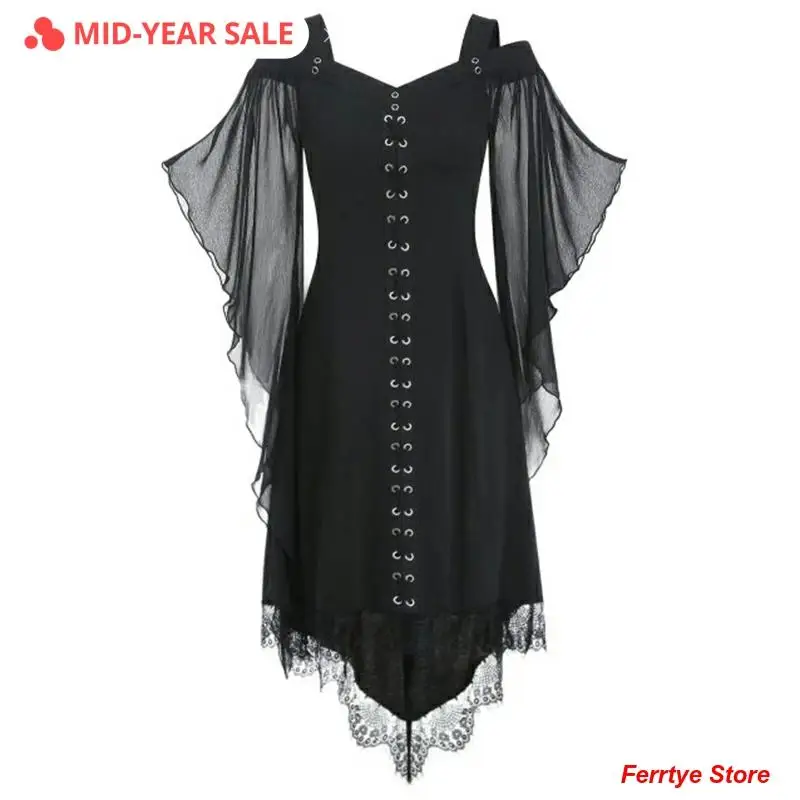 Elegant Maxi Dress Women Chiffon Flare Sleeve Lace Up High Waist Lace Patchwork Off Shoulder Long Dresses Femme Vestidos
Elegant Maxi Dress Women Chiffon Flare Sleeve Lace Up High Waist Lace Patchwork Off Shoulder Long Dresses Femme Vestidos