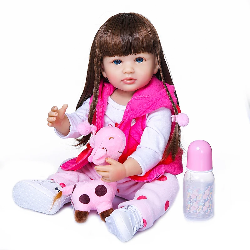 Силиконовая кукла реборн NPK Реалистичная мягкая игрушка для ванны 55 см|Куклы| |