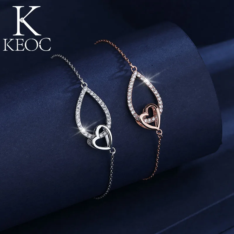 Keoc 2021 New Korean Heart Shaped Water Drop Charm Bracelets for Women AAACZCopper Plated Platinum Jewelry Anti Fading Jewelry
Keoc 2021 New Korean Heart Shaped Water Drop Charm Bracelets for Women AAACZCopper Plated Platinum Jewelry Anti Fading Jewelry