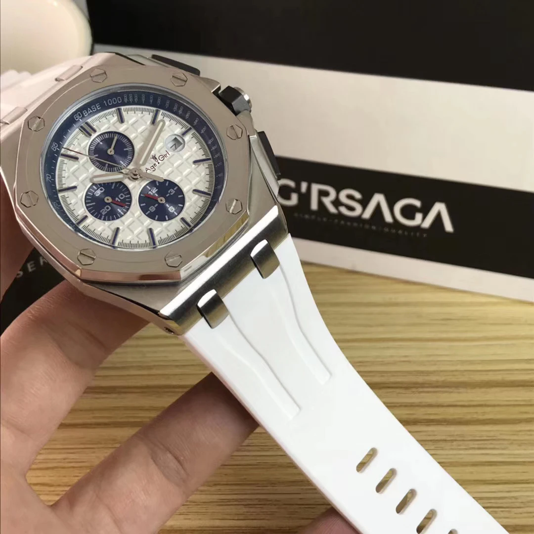 Luxury Brand New Men White Rubber Silver Black Watch Automatic Mechanical Sapphire Transparent Glass Black Watches Limited 42mm
Luxury Brand New Men White Rubber Silver Black Watch Automatic Mechanical Sapphire Transparent Glass Black Watches Limited 42mm